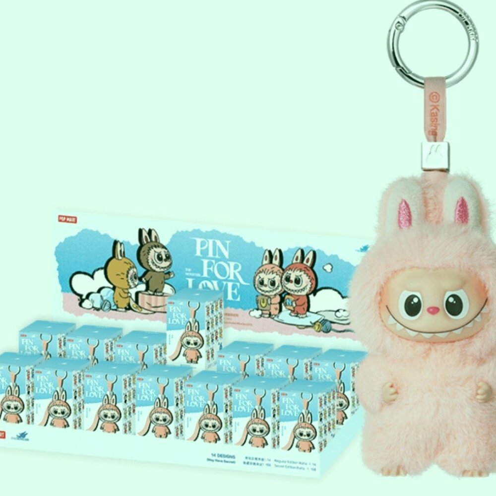 POP MART Labubu The Monsters Pin for Love Letter N Plush Pendant NWT